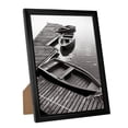 thumbnail image 1 of Marco de fotos Giverny de plástico negro con plexiglás, 20 x 25 cm, 1 of 7