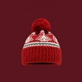thumbnail image 2 of Santa hats Fair Isle Pattern Knitted Hat For Skiing Windproof Cozy Ear Festive Pullover Design For Outdoor Activities small santa hats, 2 of 3
