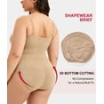 thumbnail image 3 of MANIFIQUE 2 Packs Plus Size Womens Seamless Shapewear Bodysuit 1X-4XL Tummy Control Butt Lifter Adjustable Straps Crotch Hook, 3 of 7