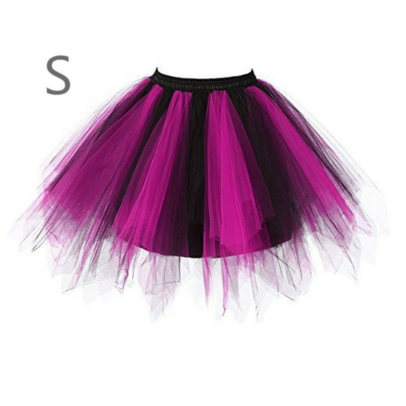 SBYOJLPB Women's Skirts Womens High Quality Pleated Gauze Colours Short Skirt Adult Tutu Dancing Skirt