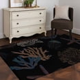 thumbnail image 4 of Black Coral Coastal Area Rug 3x5 FT, Non Slip Entryway Bedside Carpet, Nautical Starfish Summer Beach Washable Soft Floor Carpet Indoor Mat Non-Shedding Throw Rug for Dorm Kitchen Home Office, 4 of 9