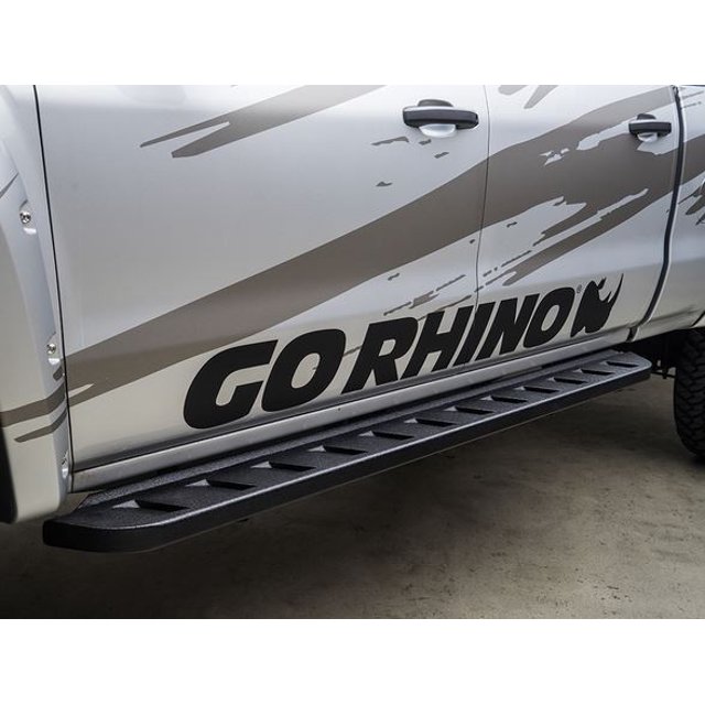 Go Rhino Tableau de Course 63423580T RB10; Texturé; Noir; Acier Doux; Non Éclairé; Support de Panneau Basculant