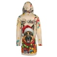 thumbnail image 2 of Merry Christmas Santa German Shepherd Scarf Twinkling Lights Xmas Holiday All Over Print 3D Hooded Duffle Toggle Coat Alsatian Dog Lover Gifts - 00022, 2 of 6