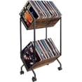 thumbnail image 1 of YINMIT Vinyl Record Holder,160-200 LP Vinyl Record Storage Rack,Quick Assembly Vinyl Record Display,Retro Style Organizer for Magazine,Book,Files,Albums, 1 of 8