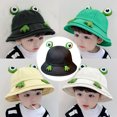 thumbnail image 5 of Lindo sombrero de pescador con forma de rana para niños, con circunferencia de la cabeza de 48 a 52 cm, protector solar de verano, 5 of 5