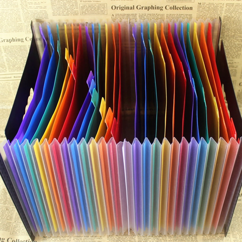 Multi-purpose Standing Document Folder Expandable A4 File Folder with Index Tabs