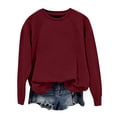 thumbnail image 4 of Delayuji Fashion Women's Casual Long Sleeve Crewneck Sweatshirt Soft Comfy Loose Fit Pullover Top For Everyday Wear Black, 4 of 4