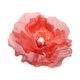 thumbnail image 5 of Cabeza de flor artificial de seda Cabeza de Cabeza de flor de imitación Flor de malla de hilo para centros de mesa Manualidades DIY al Rojo, 5 of 9