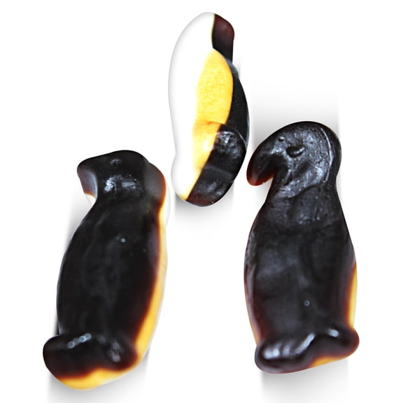 Black and White Italian Licorice Penguins Bulk (2 Lbs)