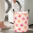 thumbnail image 6 of Uemuo Starfish Pattern Circular Laundry Hamper Basket with handles,Collapsible laundry basket,Large capacity laundry hamper,Laundry Organizer-Medium, 6 of 8