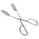 thumbnail image 4 of 1 PC Estilo familiar Durable Tijeras en forma de hoja Forma Forma Tong (Plata), 4 of 5