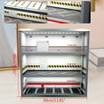 thumbnail image 6 of 1：64 Model Car Parking Lot, 3 Layers Scale Model Car Display Case LED Lighting Garage Car Collection, Acrylic PVC Model Display Cabinet with Sliding Door, 15 Parking Spaces, 6 of 7