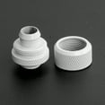 thumbnail image 6 of Dracaena 2 pack G1/4" thread to 3/8" ID, 5/8" OD Compression Fitting for Soft Tubing, Soft Tube Connectors for Computer Water Cooling System, White, 6 of 11