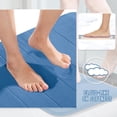 thumbnail image 3 of Alfombra de baño Yimobra, espuma viscoelástica supersuave, absorbente, 80 x 50 cm, color azul, 3 of 7