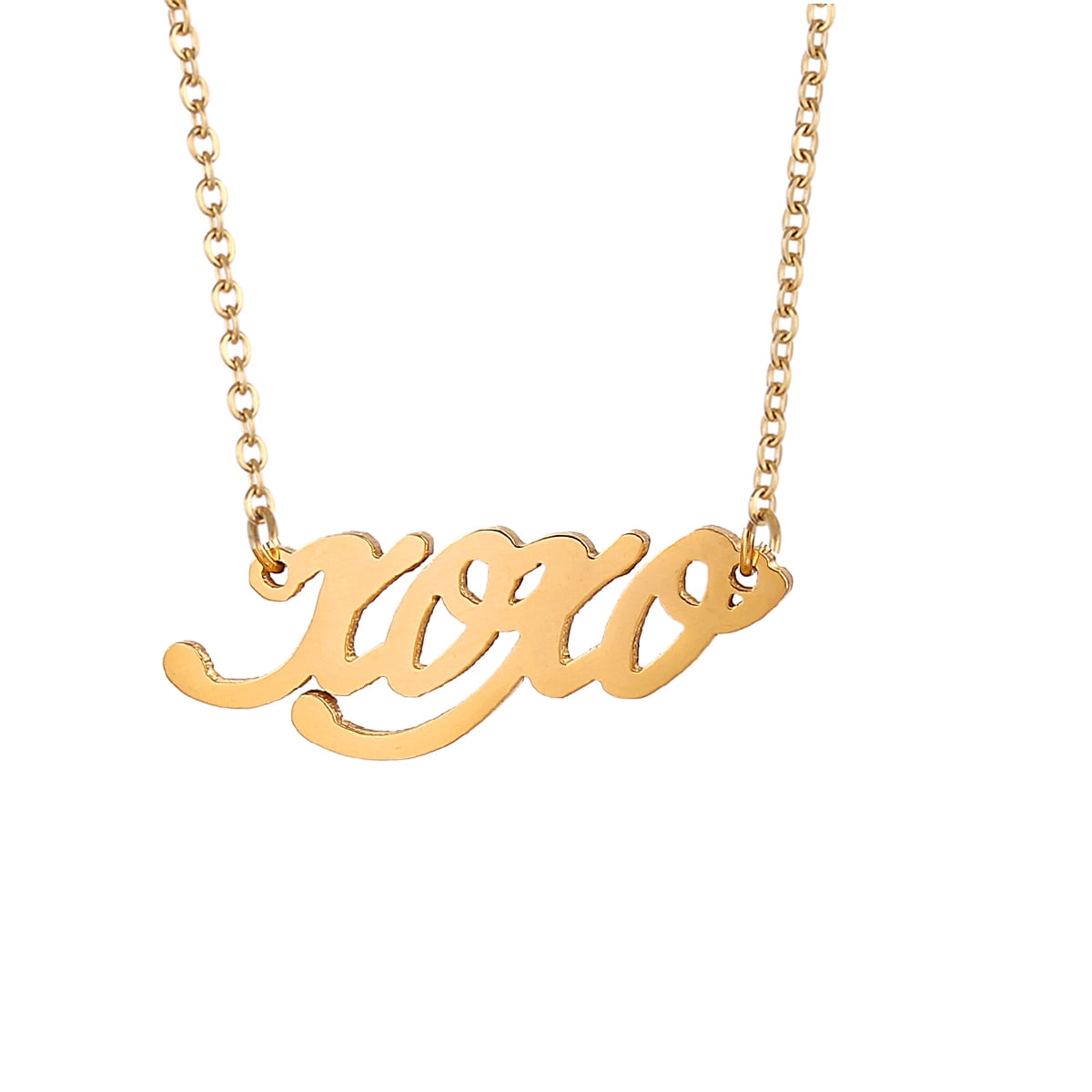 Mother’s days gift Jewellery Necklaces Monogram & Name Necklaces Sterling Silver Necklace Personalised 18K Gold & 18K Rose Gold Plated Gift for Loves wife Valentine’s Day Gift 