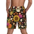 thumbnail image 4 of Uemuo Sunflowers Mushrooms Pattern Mens Swim Trunks Quick Dry Board Shorts with Mesh Lining, Stretch Beach Shorts Quick Dry No-Chafing Board Shorts-Large, 4 of 9