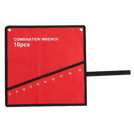 

Roll Up Tools Storage Bag - Canvas Organizer with 10 Pockets