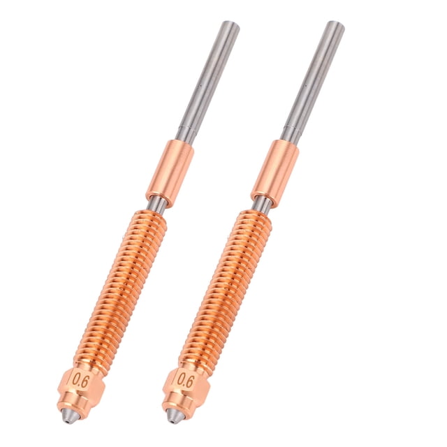 3D Printers Nozzle, M6 Hardened Steel and CuCrZr Fine Exquisite Integrated High Speed Printing Nozzle with Storage Boxes Replacement for K2 PLUS