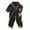 Black, variant on Girls Summer Clothes Set Long Sleeve Leopard Tops T Shirt Pants Outfits Sports Tracksuit Beach Vacation Size 4-5T
