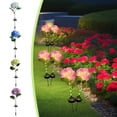 thumbnail image 1 of Fiudx Lámpara Solar de Flores, Luces Led Multicolor, Diseño Resistente a La Intemperie y Duradero, Decoración para Jardín Exterior, Ambiente de Patio o Terraza, Energía Solar, 68 Cm de Altura, Fácil, 1 of 7