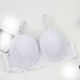 thumbnail image 3 of ATOYSOY 3 Pac Bras for Women Solid Lace Bras Comfortable Push Up Bralette Everyday Bra Underwear (White,105C), 3 of 6