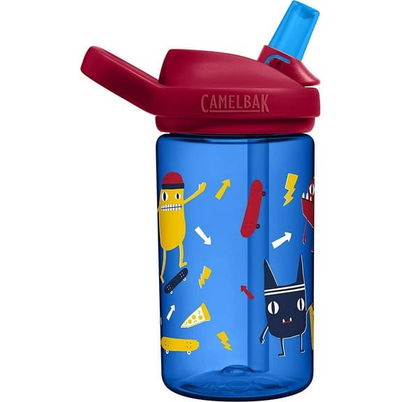 Camelbak eddy  Kids 14oz Water Bottle with Flip Straw, Skate Monsters