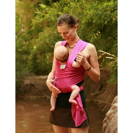 Beachfront Baby Wrap - The Original Water & Warm Weather Baby Carrier | Made in USA with Safety Tested Fabric, CPSIA & ASTM Compliant | Lightweight, Quick Dry & Breathable Passionberry,