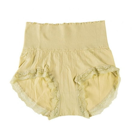 

Women Briefs High Waist Briefs Full Coverage Panties Lace Trim Panties Tummy Control Panties Stretchy Underpants Postpartum Nursing Panties
