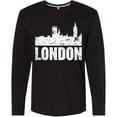 thumbnail image 3 of Inktastic London England City Skyline with Grunge Long Sleeve T-Shirt, 3 of 5