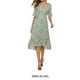 thumbnail image 4 of Vestido largo floral de gasa Minnieouse verde para mujer, 4 of 6