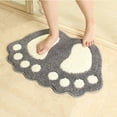 thumbnail image 5 of Carpet 1Pc Non Slip Bath Toilet Mat Cute Big Feet Bathroom Shower Rugs Shaggy Carpet Absorbent Doormat Floor Mat Living Room Sofa Cushion Foot Pad Rug Carpet, 5 of 5