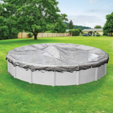 Pool Mate Heavy-Duty Leaf Net for Round Above-Ground Swimming Pool Winter Covers, 24 ft. Round