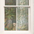 thumbnail image 2 of Película para ventana, película decorativa para privacidad de ventana, hojas de vides verdes, pegatinas estáticas de doble cara para ventana de vidrio para oficina en casa, 2 of 5