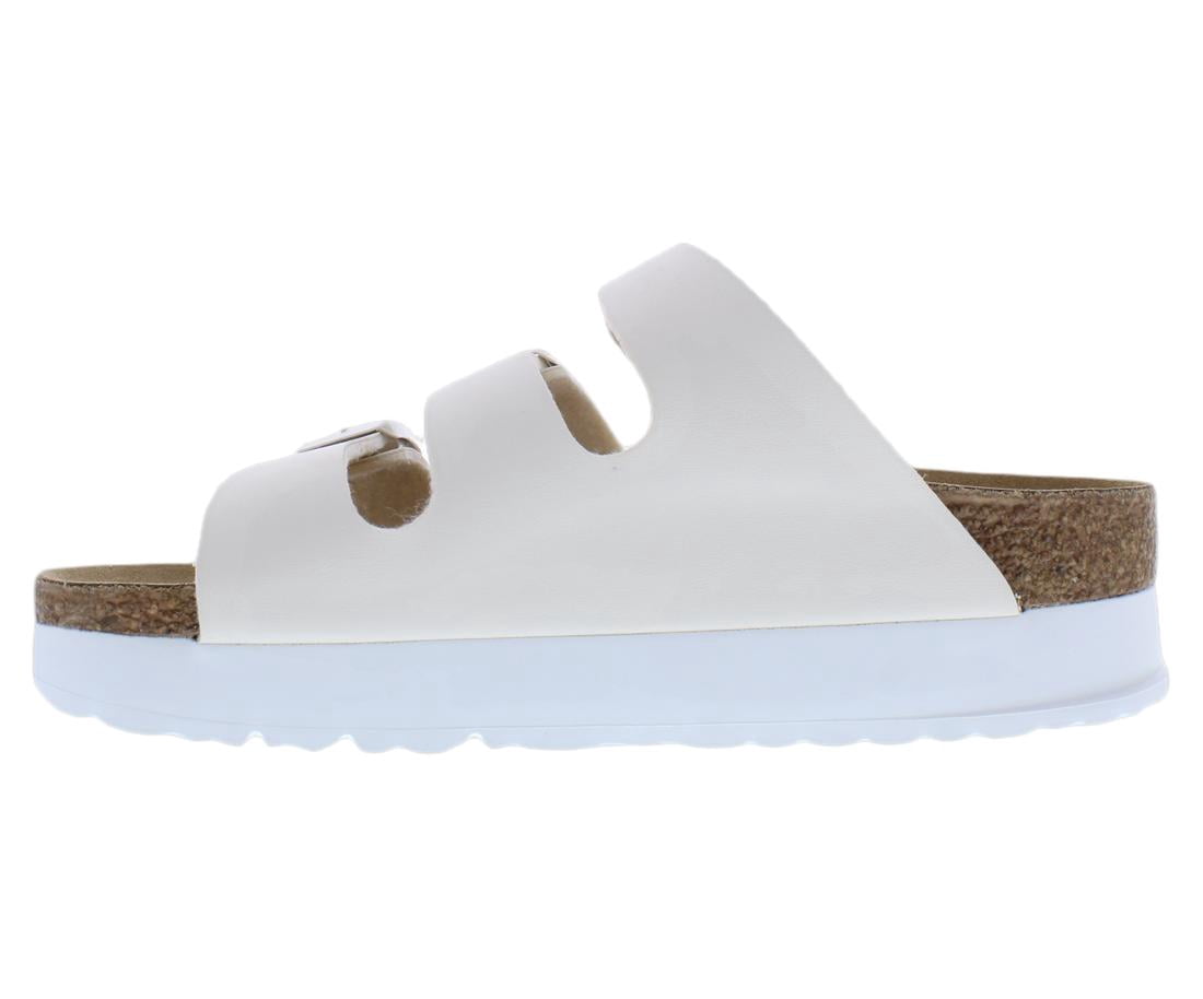 Birkenstock Florida III Papillio Flex Platform Narrow Unisex Shoes Size 4, Color: Eggshell