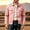 Pink, variant on Classic Trucker Jacket for Men Snap-Button Front Chest Pockets Lapel Collar Casual Coat Purple S