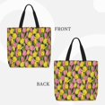 thumbnail image 2 of Disketp Tulips Flowers Bolsa Tote de Lona para Mujer, Bolso de Hombro y Cruzado con Cierre de Cremallera, 2 of 7