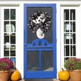 thumbnail image 5 of Bobomoti Halloween Wreath Decoration Halloween Ghost Wreath for Front Door Artificial Wall Wreath for Indoor Outdoor Halloween Home Decor, 5 of 8