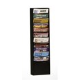 thumbnail image 1 of Durham 402-08 Steel 11 Contour Pocket Vertical Literature Rack, Black, 1 of 1