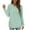 Mint Green, variant on DondPO Womens Tunic Tops,Womens Sweatshirt Crewneck Long Sleeve Shirts High Low Tops Curved Hem Women Sweatshirts No Hood,Womens Fall Tops,Tops for Women Trendy Red XL