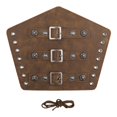 thumbnail image 1 of Guantes y muñequeras de cuero sintético para caballero, estilo steampunk, medievales Cuerda Marrón, 1 of 9