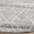 thumbnail image 4 of Safavieh Adirondack Collection ADR124B Silver and Ivory Vintage Geometric Round Area Rug (6' Diameter), 4 of 4
