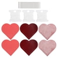 thumbnail image 2 of Marcapáginas de Cuero BuyWeek juego de 3 marcadores de libros de lectura forma de corazón colgante, 2 of 14