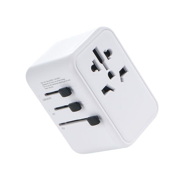 Seitruly Adaptador de viaje universal blanco para una carga conveniente de pared móvil para un rápido portátil y seguro Electrónica 65W blanco