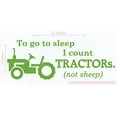 thumbnail image 6 of Bedroom Décor Count Tractors Not Sheep Boy Wall Decals Quote 23x9-Inch Lime Green, 6 of 6