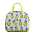 thumbnail image 2 of Reusable Pineapple Lnsulated Lunch Bag for Women & Men-Leakproof Water-Resistant Cooler Tote,Large Capacity(10.6x8.7x6.3in)for Work,Office,Travel,Picnic,Beach., 2 of 7