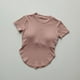 thumbnail image 2 of Traje de Yoga con cojín para el pecho de manga corta para mujer, Top deportivo que absorbe el sudor, secado rápido, absorción de humedad fina para ocio, 2 of 6