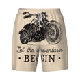thumbnail image 4 of Lsque Mens Swim Trunks Let The Adventure Begin Pattern - Bathing Suit Compression Liner - Beach Swim Shorts Swimwear - (S-3XL) - Stretch Quick Dry -Large, 4 of 9