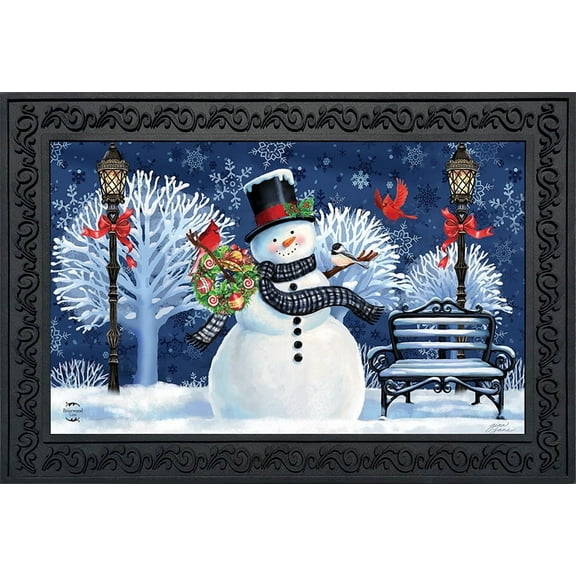Briarwood Lane Snowman Holiday Cheer Christmas Doormat