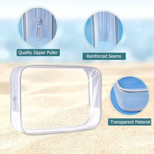 Leakproof Squeeze Bottles Travel Kit - 4pc 3.4 oz TSA Approved for Shampoo, Conditioner and Toiletries