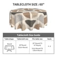 thumbnail image 5 of XMXT Waterproof Table Cloth, Abstract Creative Dots Polyester Round Tablecloth for Dining Room Party Decor Tablecloths, 60 inches, 5 of 8